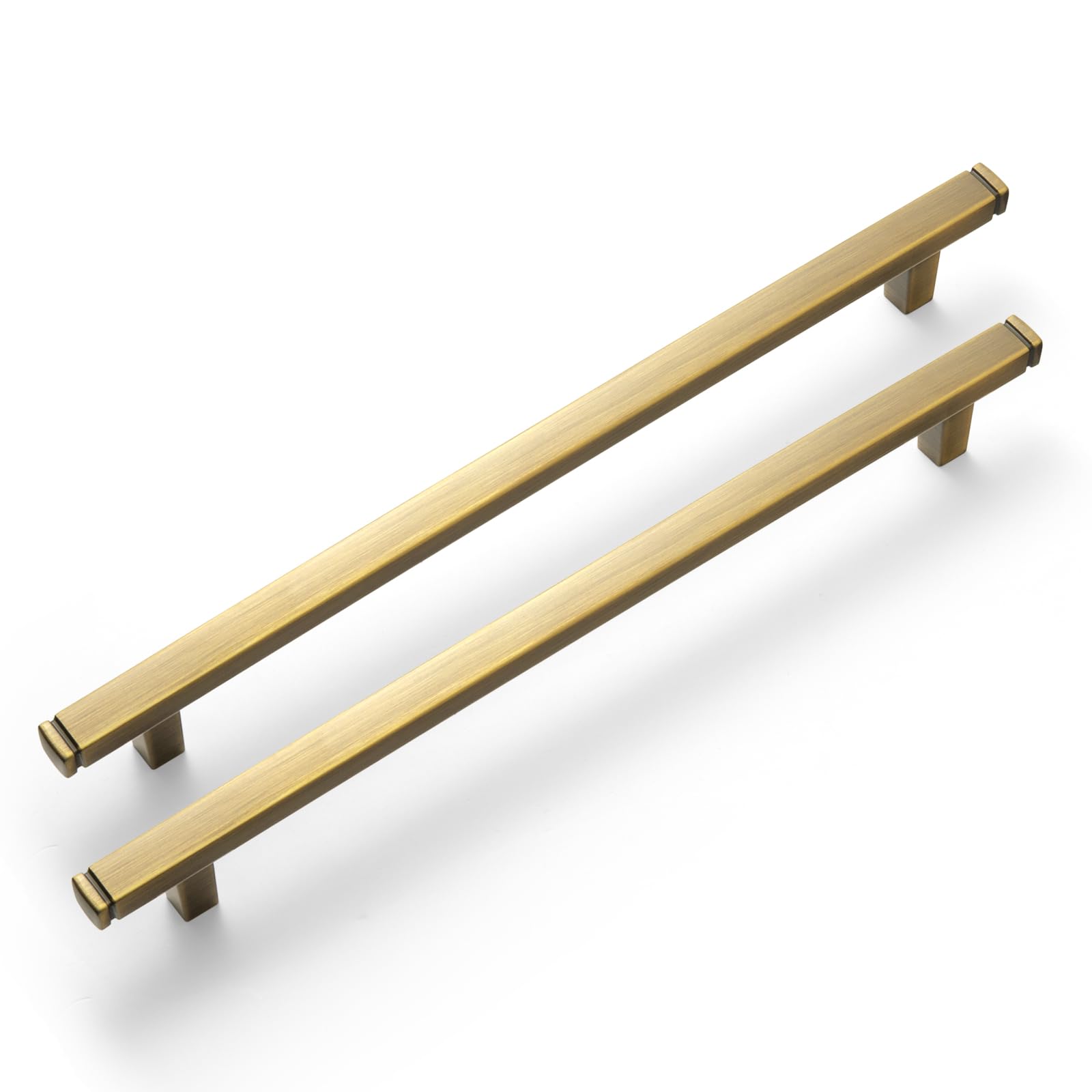 Photo 1 of Goo-Ki 6 Pack 7-1/2 Inch ?192mm? Hole Center Cabinet Pulls Brass Bronze Zinc Alloy Kitchen Drawer Pulls Drawer Handles 1814-KFGT-192
