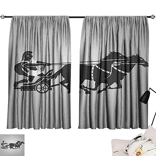 Toga Party Decoration Darkening Curtains Mythological Chariot