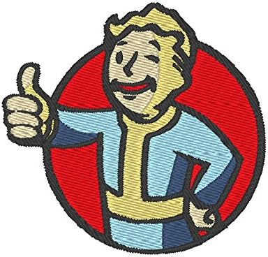 Vault Boy giving the thumb's up logo Sticker for Denim Jeans Jacket Handbag Shoe