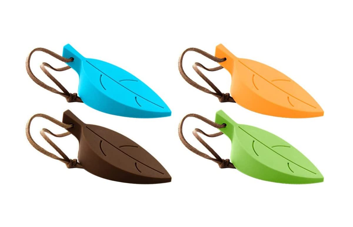 Hsthe Sea 4 PCS Rubber Silicone Door Stopper Window Stopper Wedge Leaf Silicone Door Stopper (Mix Colcor)