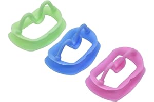 SINO DENTAL GROUP 3Pcs Dental Cheek Retrator, Teeth Whitening Lip Retractor, Silicone Mouth Openner, Reusable Oral Retractors,Dental Mouth Props Gags (Multicolor)