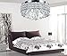 Top Lighting 4-Light Chrome Finish Metal Shade Flushmount Crystal Chandelier Ceiling Fixture