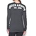 Under Armour Women's Favorite Word Mark Long Sleeve, Carbon Heather (090)/White, Medium