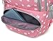 Dog Pawprint Cat Fingerprint Backpack for Elementary or Middle School Girls (Black)