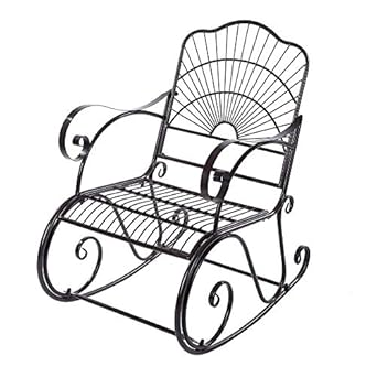 Amazon Com Outdoor Rocking Chair Iron Rocking Rocker Chair