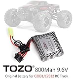 TOZO DZDC02 Battery for C1123 C1132 C1142 C1151 C1153 C1155 BG1511 BG1510 RC CAR Race Cars 1:24 Remote Control Vehicle