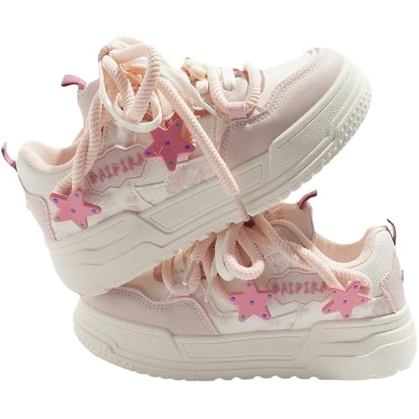 Korea Love Amazon.com | Korean Love Heart Cream Platform Shoes Skate Shoes