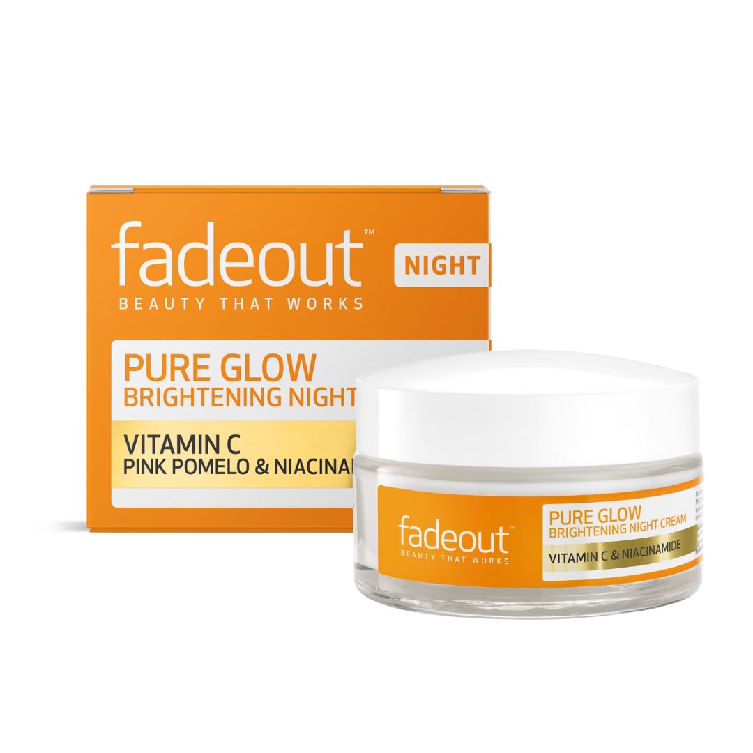 Fade Out Pure Glow Brightening Night Cream with Vitamin C, Pink Pomelo and Niacinamide - 50ml