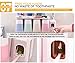 MOISO Automatic Toothpaste Dispenser Toothbrush Holder Super Sticky Suction Pad Wall Mounted Natural Wheat Straw Anti-dust with 4 Gargle Cups Hands Free Toothpaste Squeezer Set for Family