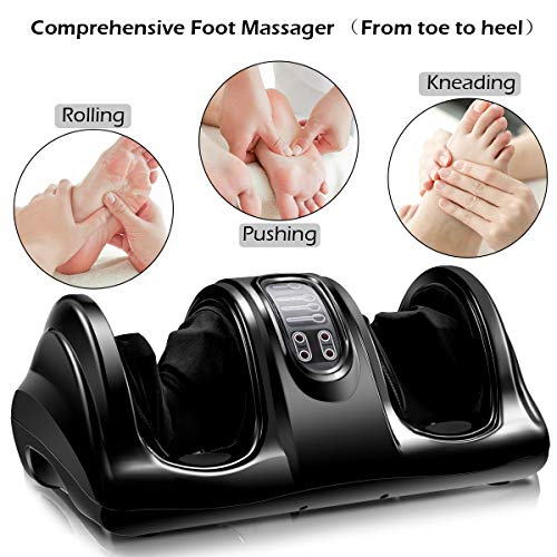 Giantex Foot Massager Pain Therapy Deep Rolling for Ankle, Electric W/Remote