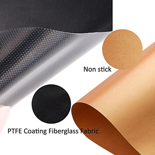 Grill Mat - Set Of 4 Non-Stick BBQ Grilling & Baking Sheet - FDA Approved,Durable,Teflon,Reusable PTFE Coated Cooking Liner - Works on Gas,Charcoal,Electric Barbecue - 16.75''x13''(2 Black+2 Copper)