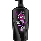 WALPAR Sunsilk Stunning Black Shine Shampoo, Hair Care Shampoo with Amla, Pearl Extract &amp; Vitamin E, 650 ml (21.98 fl oz)