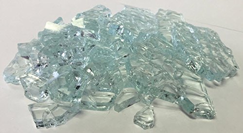 2 Lbs. Broken Tempered Glass for Craft and Art Projects - Clear, 1/4" Thick