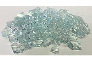 TECHNOLOGYLK 2 Lbs. Broken Tempered Glass for Craft and Art Projects - Clear, 1/4" Thick