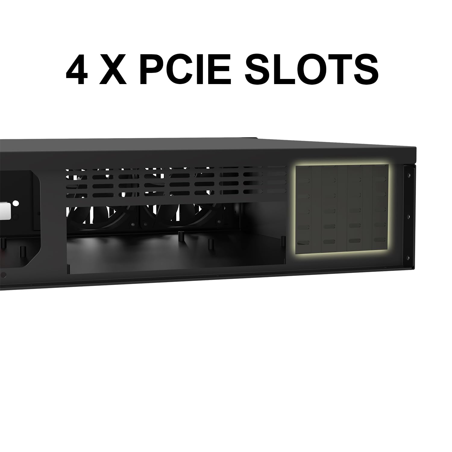 2U Micro ATX Compact Rackmount 3 x 3.5-inch HDD and 1 x 2.5-inch SSD, Chassis Support ATX PS2 PSU, USB