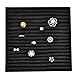 Ikee Design 3 PCS Set Stackable Jewelry Trays (Black)