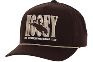 HOOEY Wild Ride Youth Hat - Brown Snapback Baseball Cap with Embroidered Logo, Adjustable 5-Panel Outdoor Casual Hat