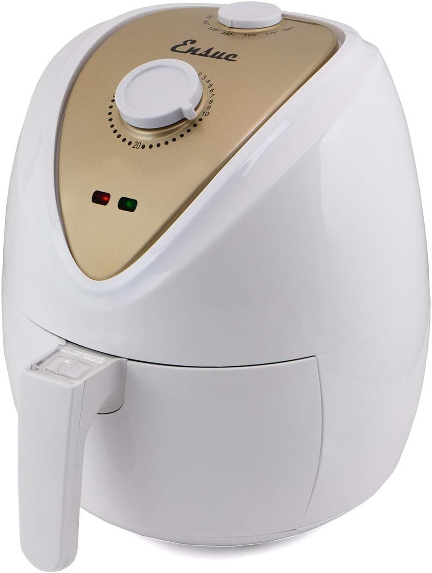 Ensue Electric Air Fryer 1300W Time and Temperature Control Vortex (White and Golden)