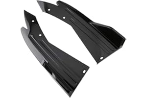 ihreesy 1 Pair Car Rear Bumper Diffuser Lip Spoilers,Universal ABS Car Side Fender Skirt Lip Splitter Canard Protector Rear Bumper Fins Spoiler Lip Splitter