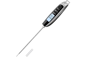 DOQAUS Digital Meat Thermometer, Instant Read Food Thermometer for Cooking Kitchen Candy with Super Long Probe for Turkey Water Grill Smoker Oil Deep Fry