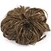 Scrunchy Bun Up Do Hair Chignons Hairpiece Ribbon Ponytail Extension Wavy Messythumb 1