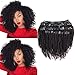 8A Unprocessed Double Weft 100% Remy Virgin Human Hair 4B 4C Afro Kinky Curly Clip in Hair Extensions 8