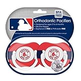 MLB Boston Red Sox Pacifiers, 2-Pack