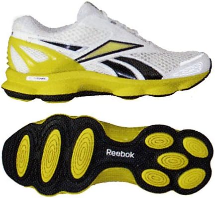 Amazon Reebok リーボック メンズスニーカー 人気 Easytoneのランニングシューズ版登場 10f Runtone Action ホワイト イエロー シューズ バッグ
