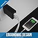 Sabrent Quick Charge 3.0 [UL Certified] 30W 3-Port Wall USB Rapid Charger. Smart USB Charger with Auto Detect Technology [Black] (AX-QCS3)