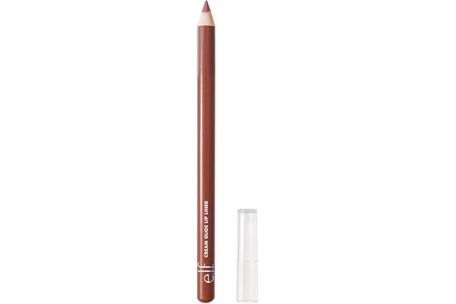 e.l.f. Cream Glide Lip Liner, Highly-Pigmented Pencil For Shaping & Sculpting Lips, Semi-Matte Finish, Vegan & Cruelty-Free, Mauve Aside