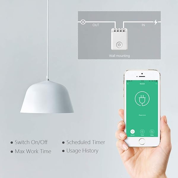 Broadlink BestCon MCB1 Smart Wi Fi Switch Home DIY a travs de la aplicacin iPhone Android compatible con Alexa 4 Pack