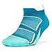 Feetures! - Elite Light Cushion - No Show Tab - Capri/Pink Pop - Size Small - Athletic Running Socks