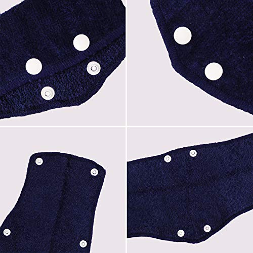 SUBANG 10 Pieces Cotton Hard Hat Sweatband Snap-on Sweatband Cloth Washable Hard Hat Liner for Safety Accessories - Thumbnail 3
