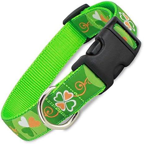 St. Patrick's Day Dog Collar, X-small, 5/8" Wide (Fits 6.5" - 10")