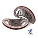1/2 X 18 Inch Sanding Belt Sandpaper, 80 Grit Aluminum Oxide Air File Sanding Belts 80 Grit, 24 Pack(1/2x18in,80 Grit)