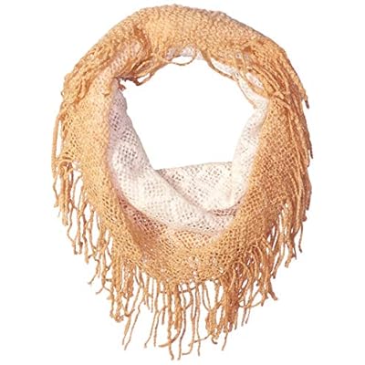 Britt's Knits Women's Acrylic Ombre Infinity Scarf with Fringe Britt's Knits Women's Acrylic Ombre Infinity Scarf with Fringe