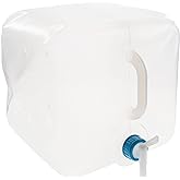 ust 5 Gal Water Carrier Cube with Collapsible, Transparent, Compact Design and BPA Free Construction for Drinking, Bathing, Camping, Hiking and Outdoor Survival