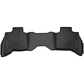 Husky Liners X-act Contour Floor Mats | Fits 2011-2024 Dodge Ram (19-24 Classic Body) Quad Cab, 02-08 Ram 1500 Crew Cab, 03-09 Ram 2500/3500 Crew Cab | 2nd Row, 1-pc Black - 53621