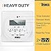 iPower 7 Day Heavy Duty Digital Programmable Electric Timer, Indoor Dual Outlet Switch for Lights, Appliance, Pool Pump, 125VAC, 15A, 60 Hz, 1725W, 2-Pack, white