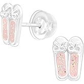 925 Sterling Silver Children's Ballet Stud Earrings