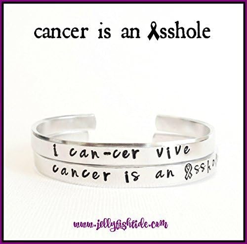 Cancer awareness bracelet duo