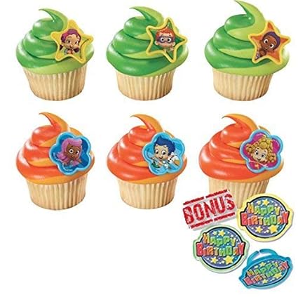 Bubble Guppies Birthday Party Candles For Cake Cupcakes 4pcs Gil