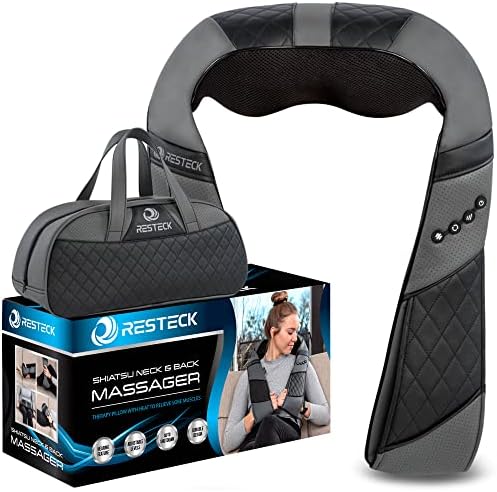 RESTECK Massagers for Neck and Back with Heat Deep Tissue 3D