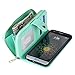LG G5 Case, Style4U Premium PU Leather flip Wallet Bag Pouch Case with Credit Card Slots Pockets Cover for LG G5 with 1 Stylus [Mint Green]