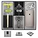Leather Valet Tray for Men, Nightstand Organizer Dresser Catchall for Keys Phone Jewelry Watch Wallet(Black)