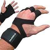 CROSS TRAINING FITNESS GLOVES - Unique Strong Hand Protectors With Wrist Brace - Comfortable Grips For WOD Cross Training - Better Than Weight Lifting Gloves Or Pads - 100%