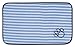 Bone Dry Machine Washable, Ultra Absorbent Pet Mat, 12x18, Blue Stripe