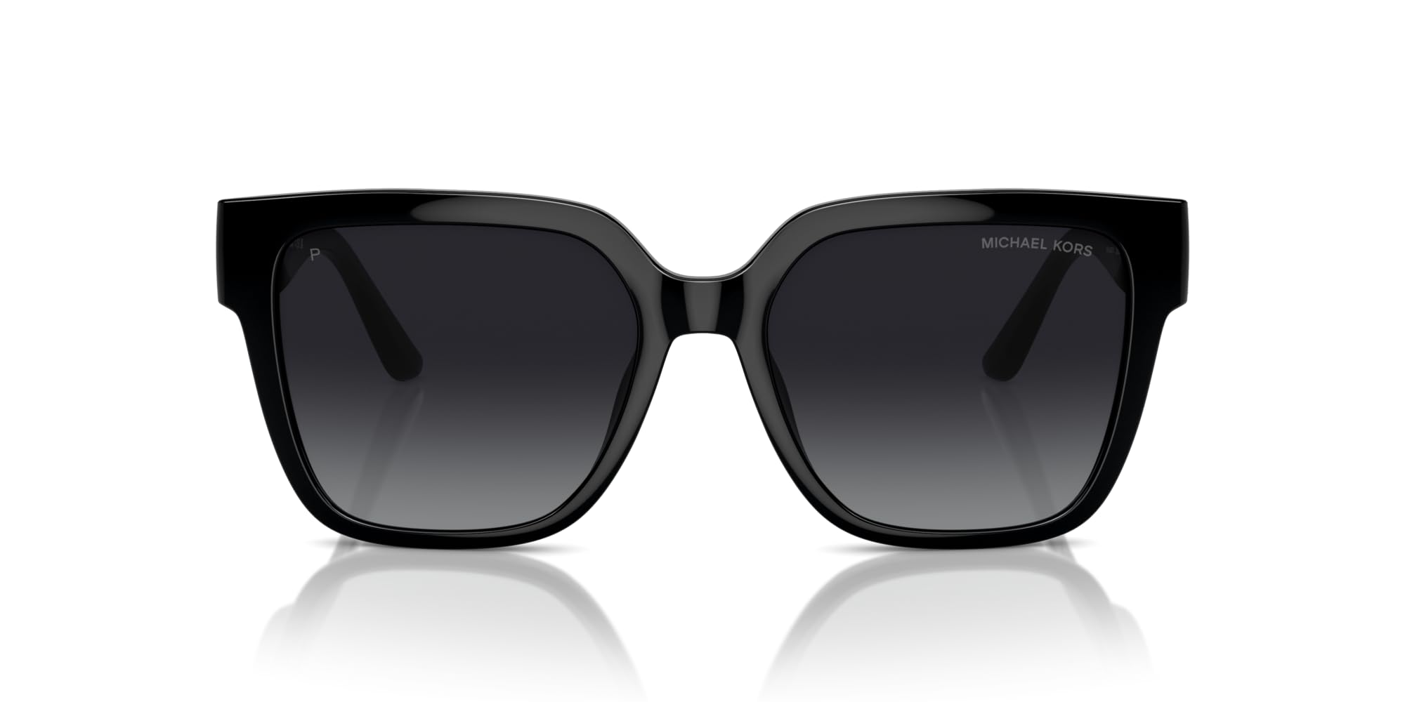 Michael Kors MK2170U Karlie Universal Fit Sunglasses, Black/Grey Gradient Polarized, 54 mm Image