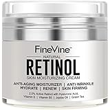 Retinol Moisturizer Cream for Face and Eye Area - Made in USA - with Hyaluronic Acid, Vitamin E - Best Day and Night Anti Aging Formula to Reduce Wrinkles, Fine Lines &amp; Even Skin Tone.
