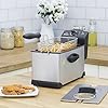 Swan-3L-Stainless-Steel-Deep-Fat-Fryer-with-Viewing-Window-and-Safety-Cut-Out-Non-Slip-Easy-Clean-and-Adjustable-Temperature-Control-2kW-SD6040N-2000-W-3-liters-Silver Swan SD6040N 3 Litre Stainless Steel Deep Fat Fryer with Viewing Window and Safety Cut Out, Non-Slip, Easy Clean and…